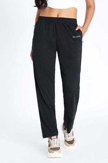 Buy Zivame Knit Cotton Loungewear Bottom - Black Beauty